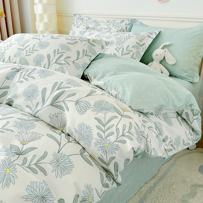 91家纺网 家纺一手货源 找家纺 总1卡普纯棉全棉四件套13070喷气床单款床笠款三件套