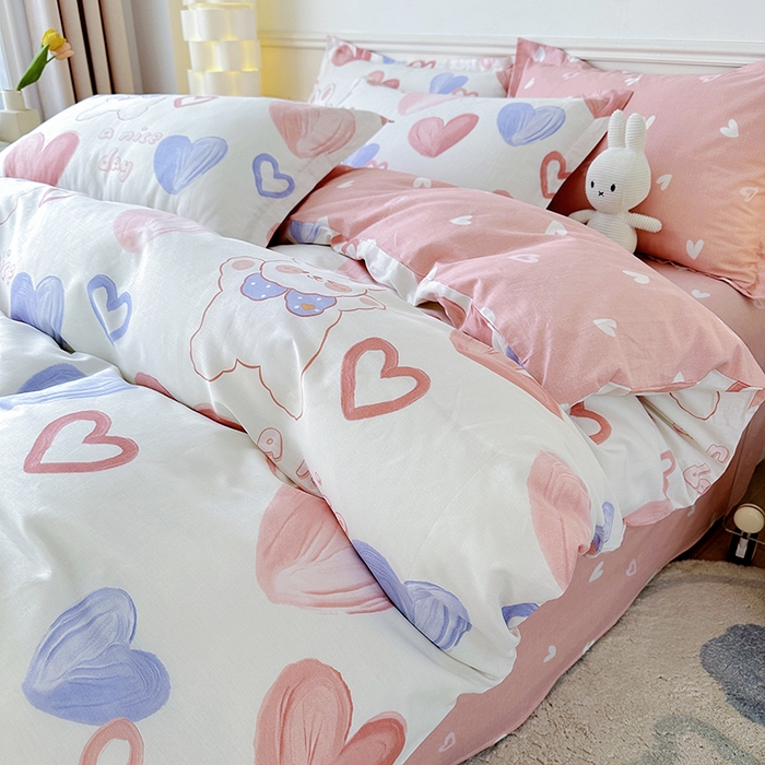 91家纺网 家纺一手货源 找家纺 总1卡普纯棉全棉四件套13070喷气床单款床笠款三件套