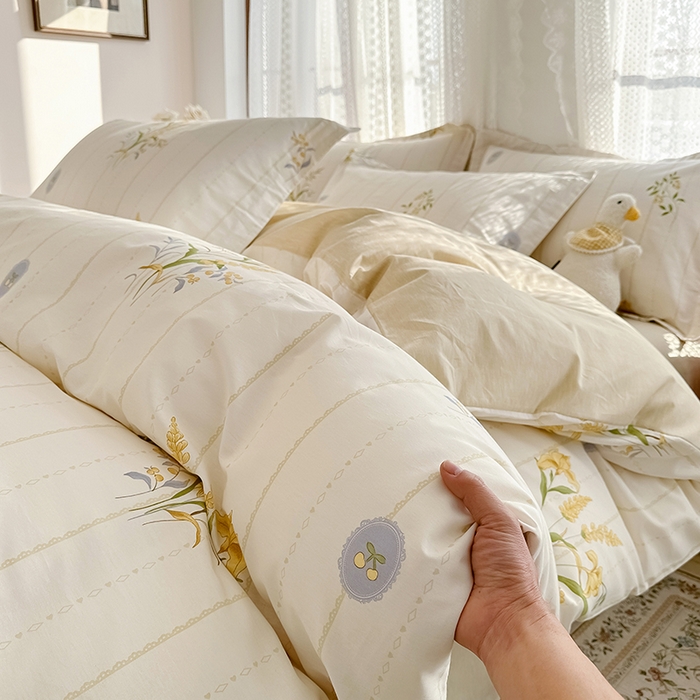 91家纺网 家纺一手货源 找家纺 总1卡普纯棉全棉四件套13070喷气床单款床笠款三件套