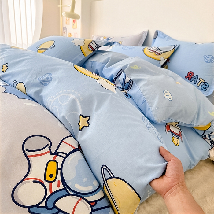 91家纺网 家纺一手货源 找家纺 总1卡普纯棉全棉四件套13070喷气床单款床笠款三件套