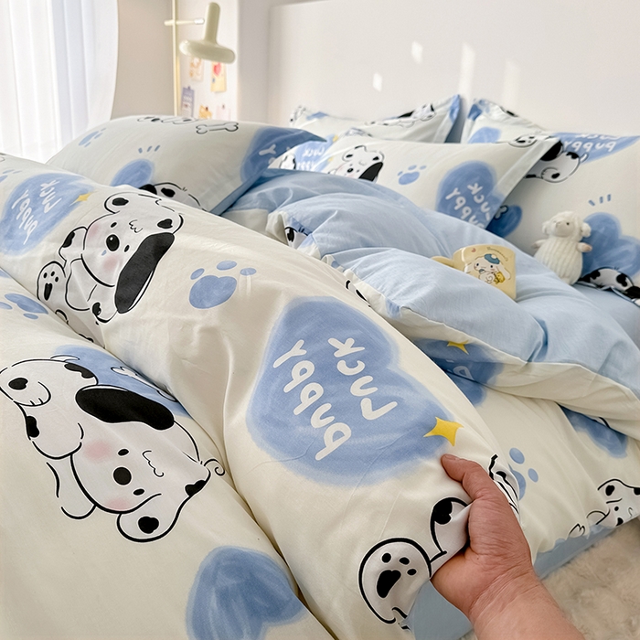 91家纺网 家纺一手货源 找家纺 总1卡普纯棉全棉四件套13070喷气床单款床笠款三件套