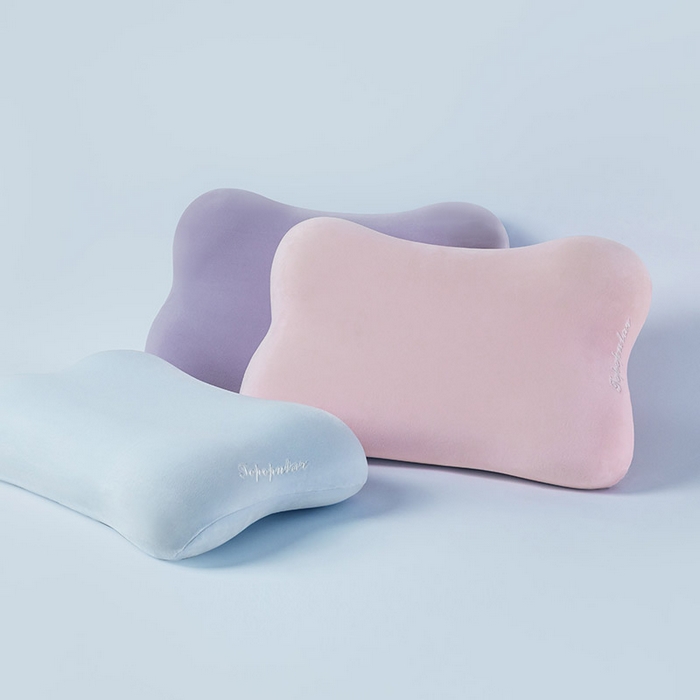 （总）绮甜枕语 2026新款高密度绒面纯色骨头美容枕生物基记忆枕头人体工程学设计款跨境骨头枕