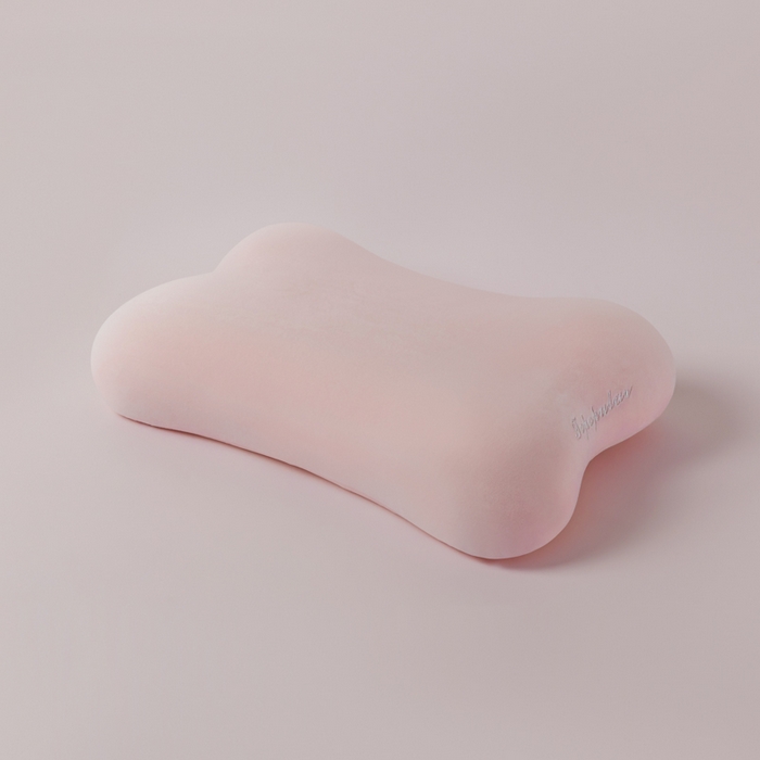 91家纺网 家纺一手货源 找家纺 （总）绮甜枕语 2026新款高密度绒面纯色骨头美容枕生物基记忆枕头人体工程学设计款跨境骨头枕