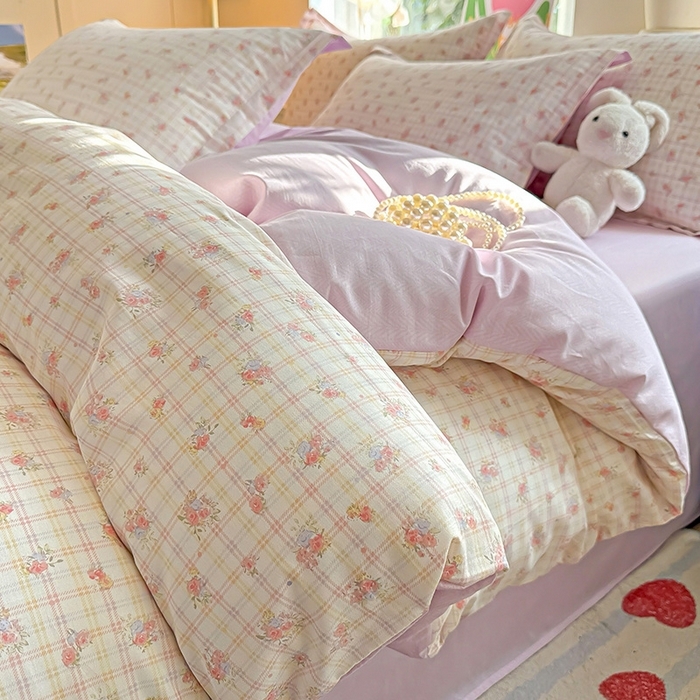 91家纺网 家纺一手货源 找家纺 总1 卡普二店 纯棉全棉四件套13070喷气床单款床笠款三件套