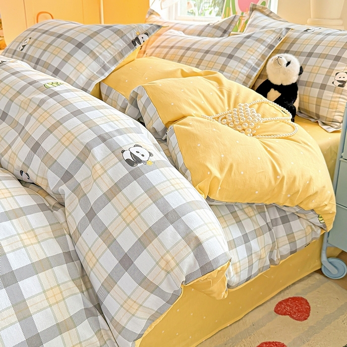 91家纺网 家纺一手货源 找家纺 总1 卡普二店 纯棉全棉四件套13070喷气床单款床笠款三件套