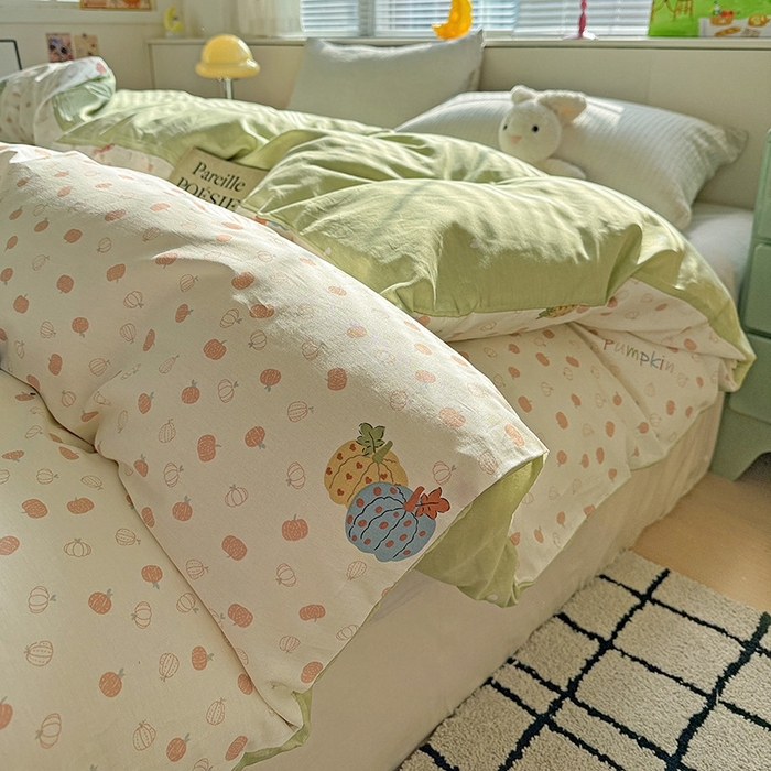 91家纺网 家纺一手货源 找家纺 总1 卡普二店 纯棉全棉四件套13070喷气床单款床笠款三件套