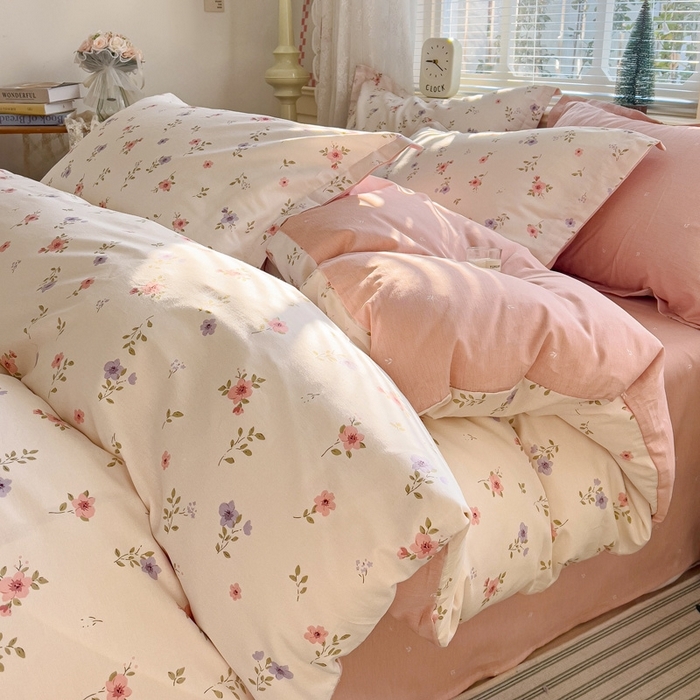 91家纺网 家纺一手货源 找家纺 总1 卡普二店 纯棉全棉四件套13070喷气床单款床笠款三件套