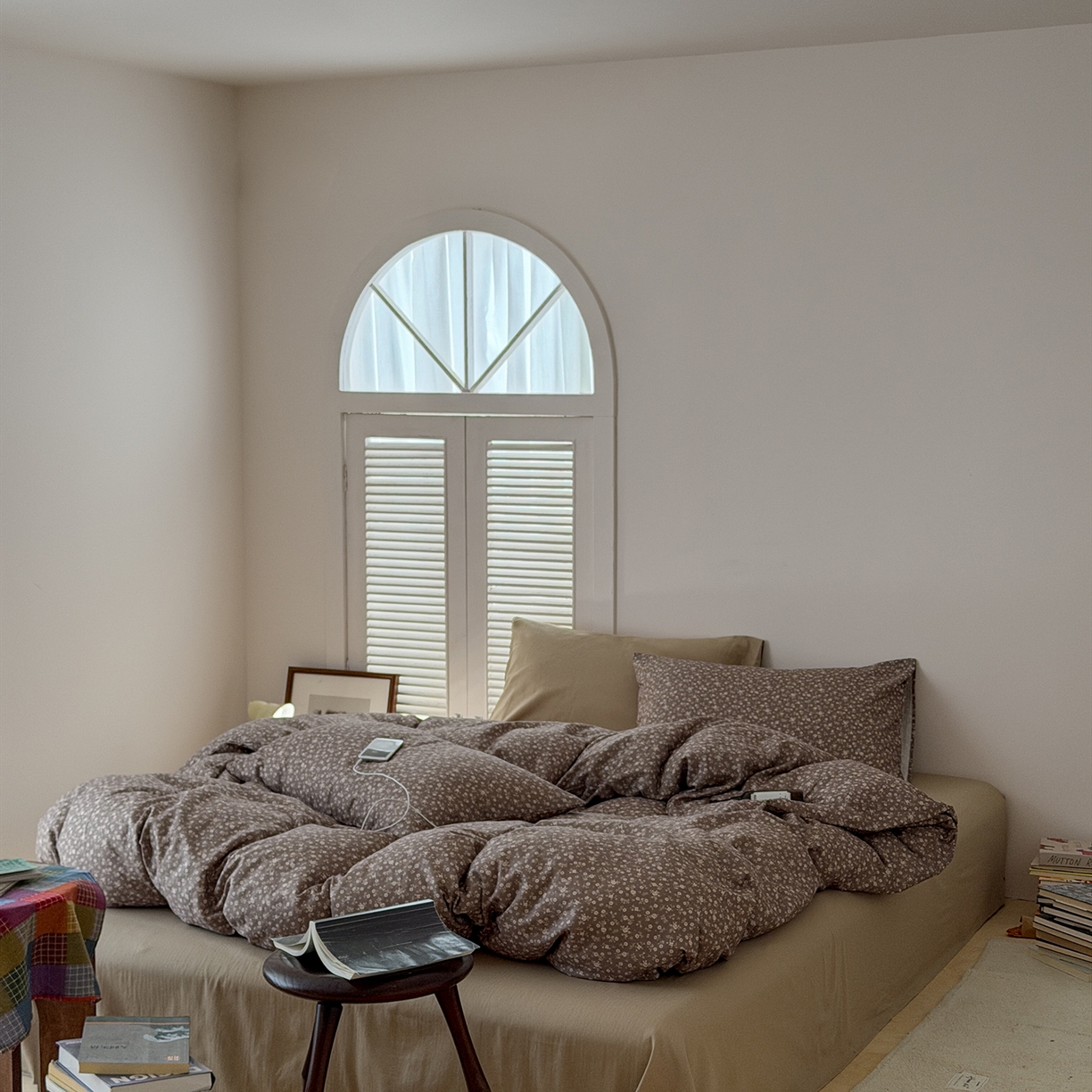 91家纺网 家纺一手货源 找家纺 蜜宿 2026新款全棉双层纱四件套（碎花款） 海棠旧梦