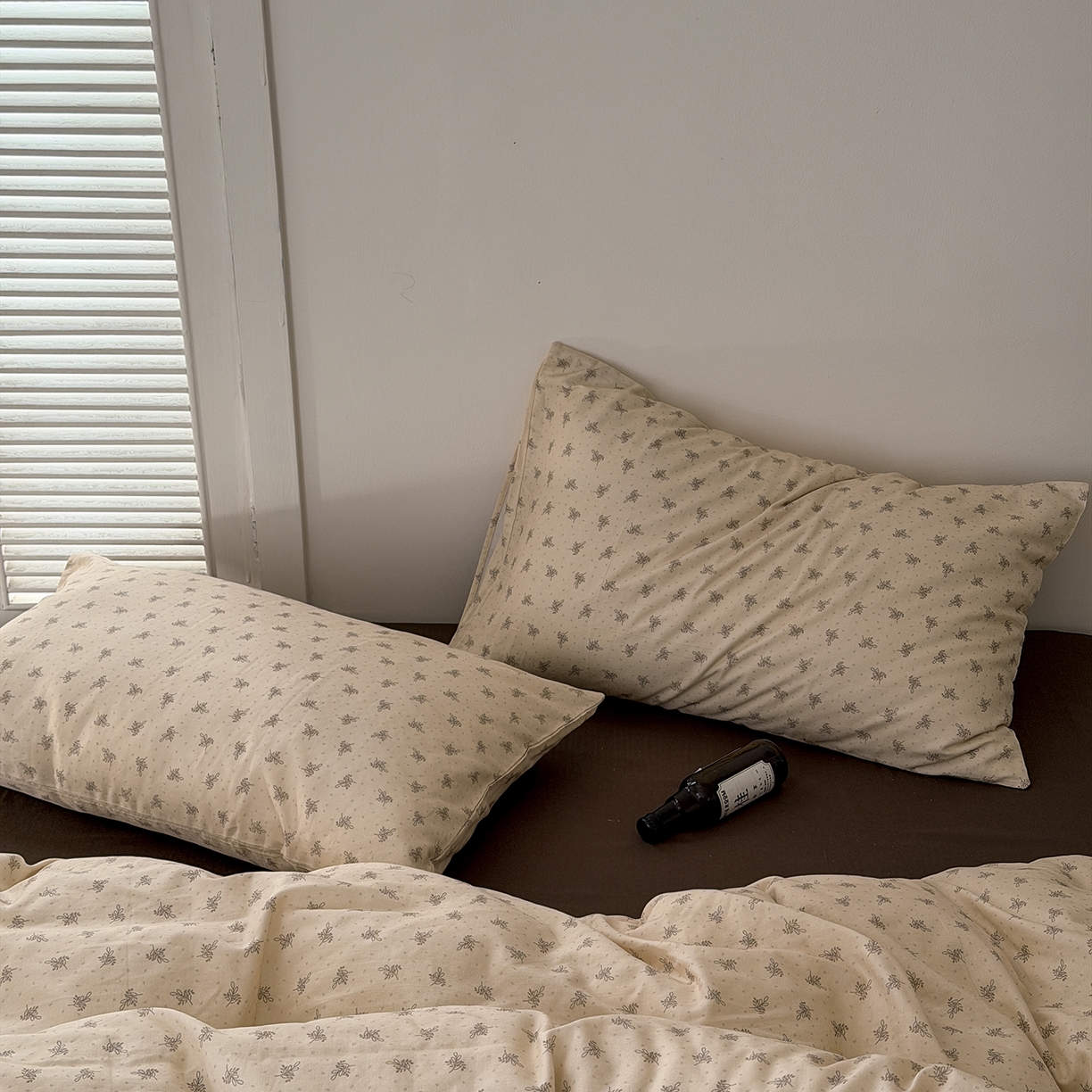 91家纺网 家纺一手货源 找家纺 蜜宿 2026新款全棉双层纱四件套（碎花款） 山野来信