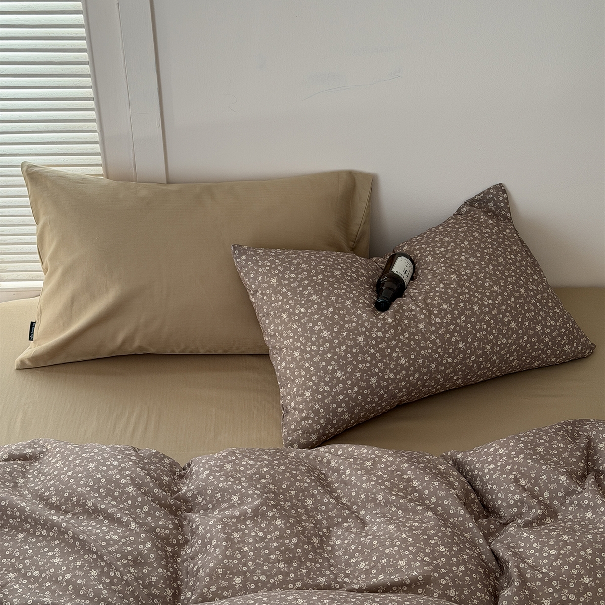 91家纺网 家纺一手货源 找家纺 蜜宿 2026新款全棉双层纱四件套（碎花款） 海棠旧梦