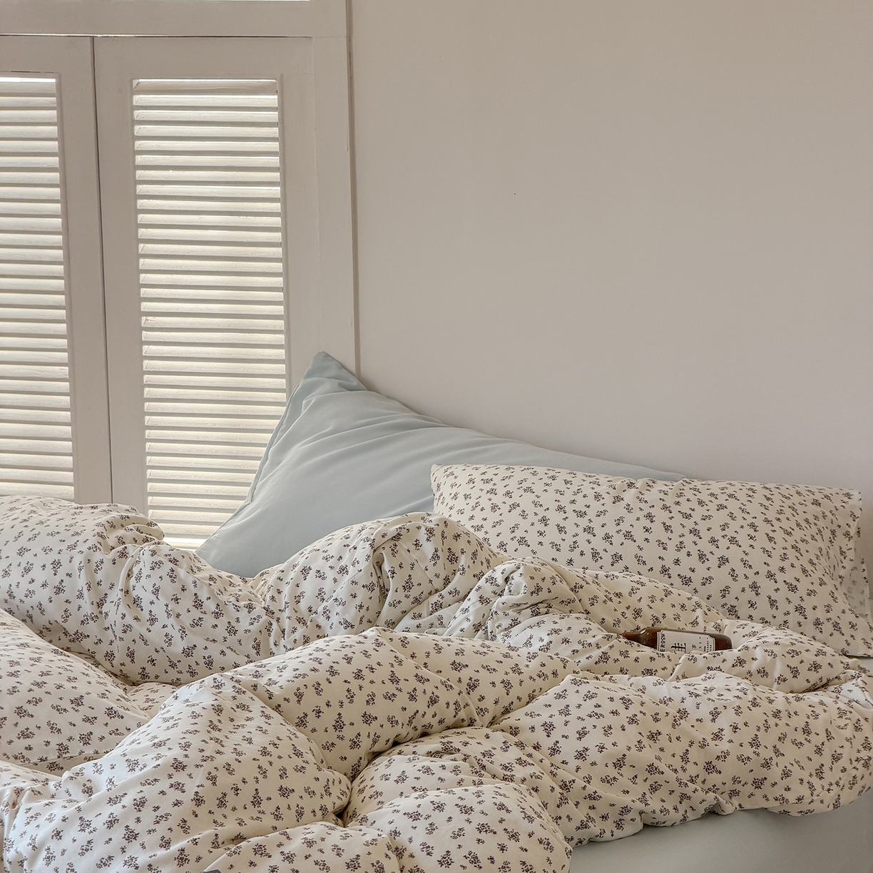 91家纺网 家纺一手货源 找家纺 （总）蜜宿 2026新款全棉双层纱四件套（碎花款）