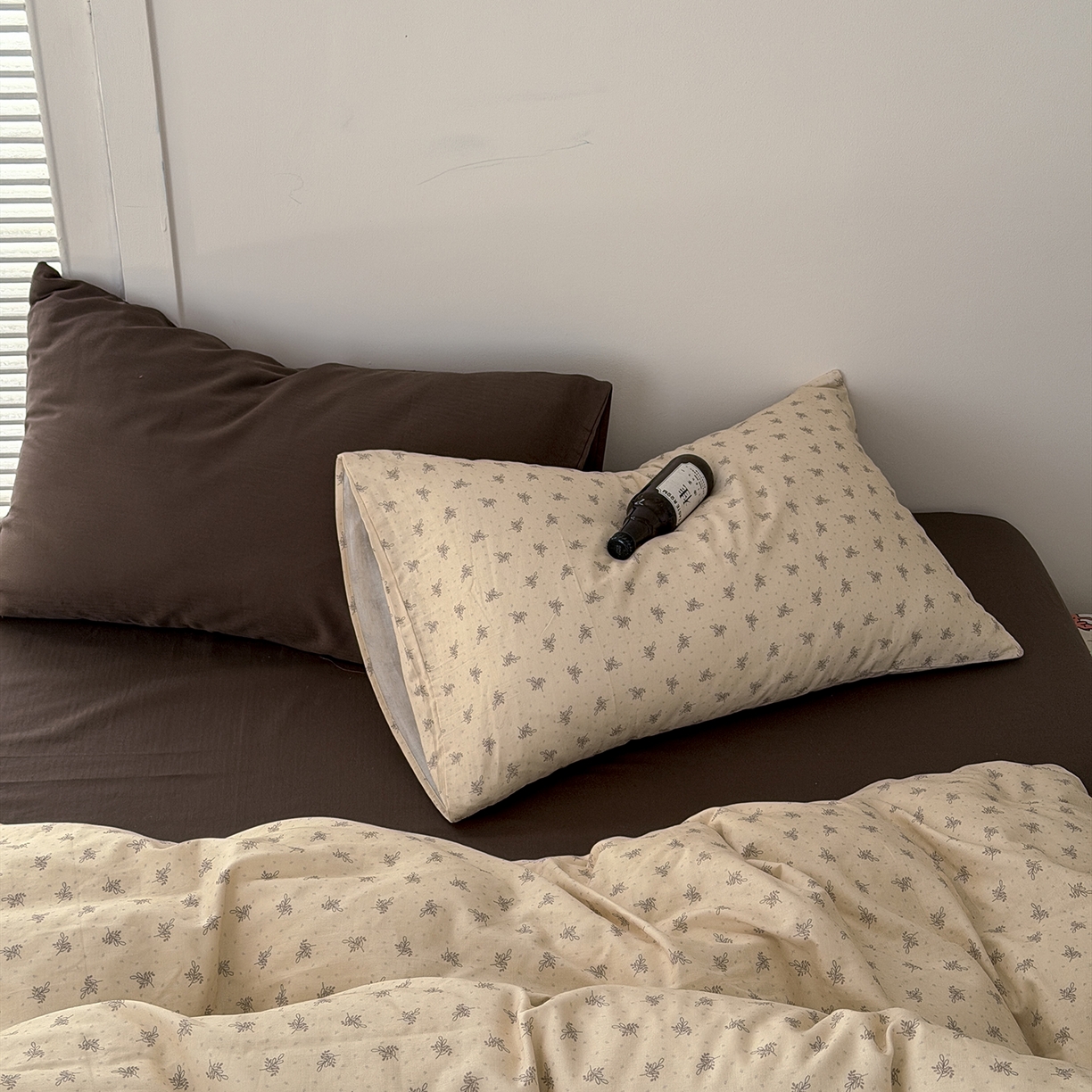 91家纺网 家纺一手货源 找家纺 蜜宿 2026新款全棉双层纱四件套（碎花款） 山野来信