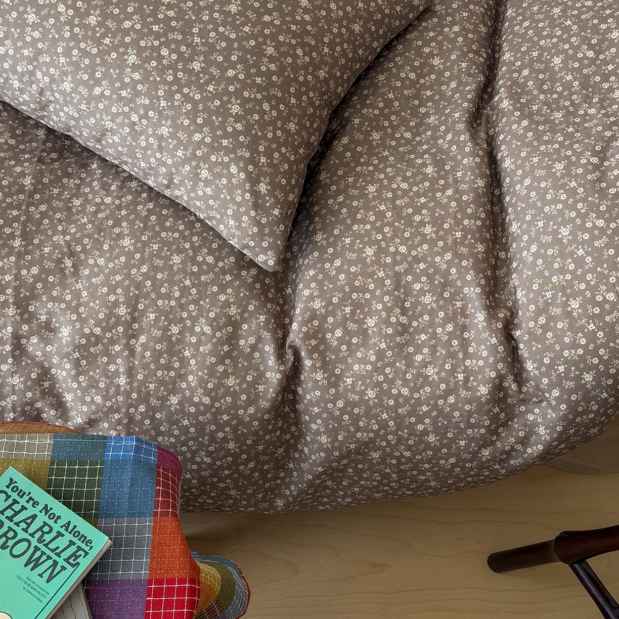 91家纺网 家纺一手货源 找家纺 蜜宿 2026新款全棉双层纱四件套（碎花款） 海棠旧梦