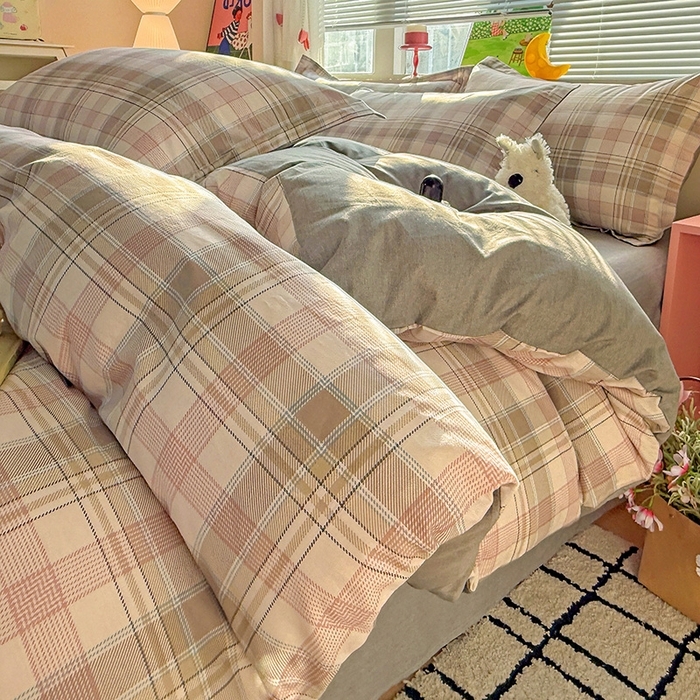 91家纺网 家纺一手货源 找家纺 总1 卡普二店 纯棉全棉四件套13070喷气床单款床笠款三件套