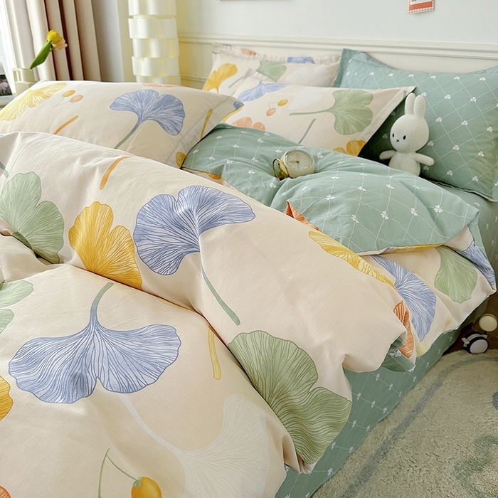 91家纺网 家纺一手货源 找家纺 总1 卡普二店 纯棉全棉四件套13070喷气床单款床笠款三件套