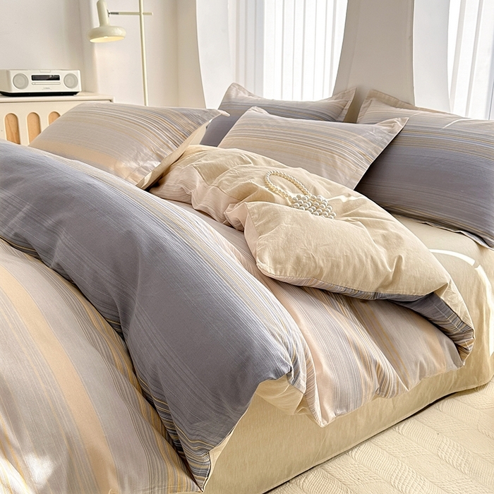 91家纺网 家纺一手货源 找家纺 总1 卡普二店 纯棉全棉四件套13070喷气床单款床笠款三件套