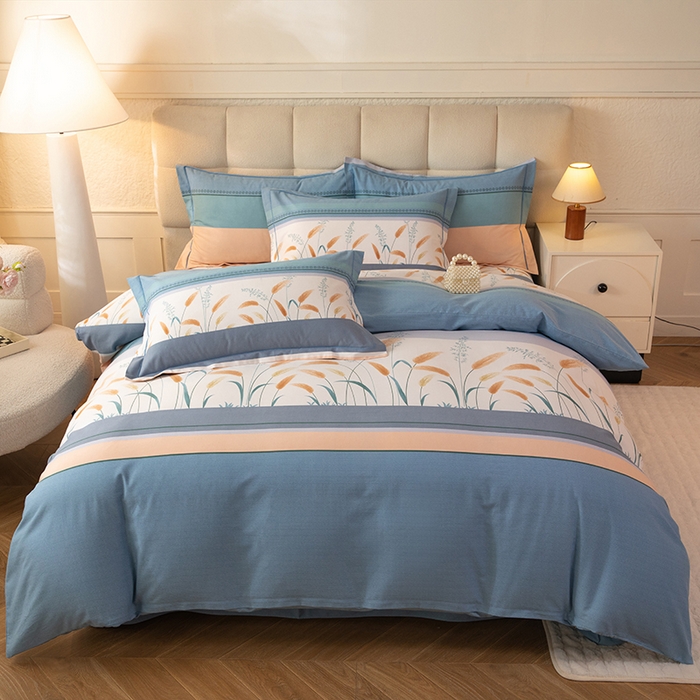 91家纺网 家纺一手货源 找家纺 （总）磨毛世家家纺 2025新款全棉四件套纯棉加厚生态磨毛套件