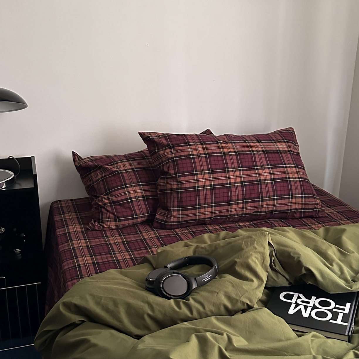 91家纺网 家纺一手货源 找家纺 柚可家居 2025新款40支色织水洗棉四件套-尼维格调 尼维格调（枕套越蓝+格子）