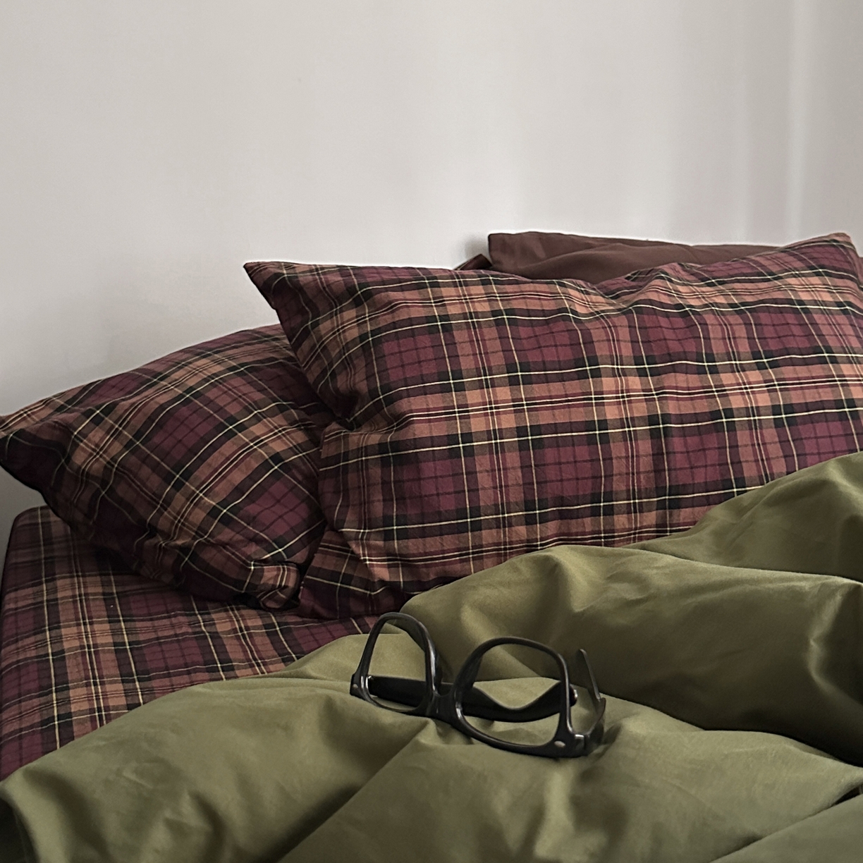 91家纺网 家纺一手货源 找家纺 柚可家居 2026新款色织水洗棉全棉四件套-一树生花 一树生花（枕套格子）