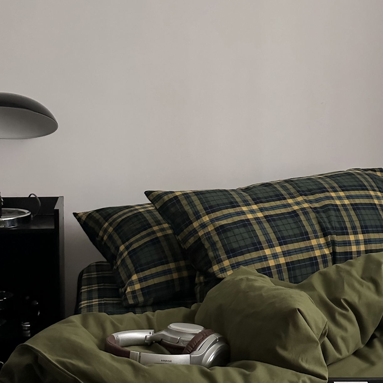 91家纺网 家纺一手货源 找家纺 柚可家居 2026新款色织水洗棉全棉四件套-浮生半日 浮生半日（枕套格子）