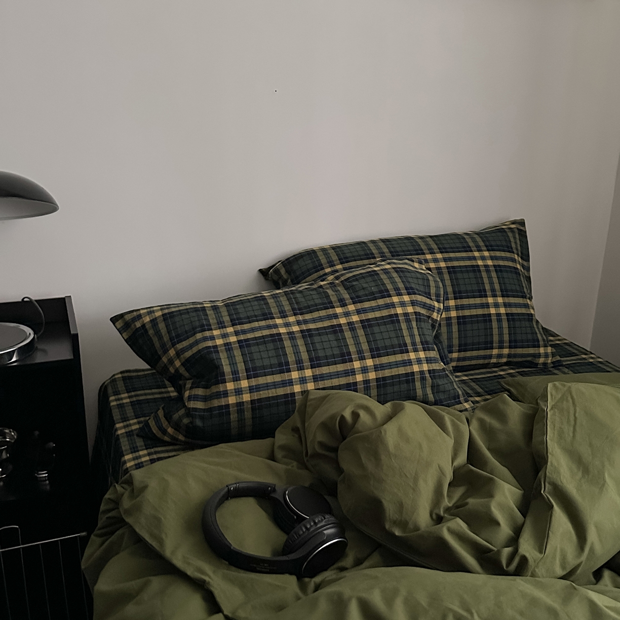 柚可家居 2026新款色织水洗棉全棉四件套-浮生半日 浮生半日（枕套格子）