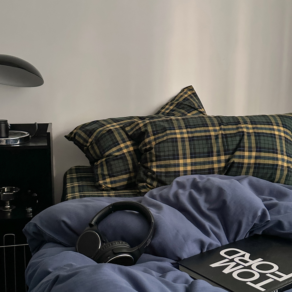 91家纺网 家纺一手货源 找家纺 柚可家居 2026新款色织水洗棉全棉四件套-加减生活 加减生活（枕套格子）