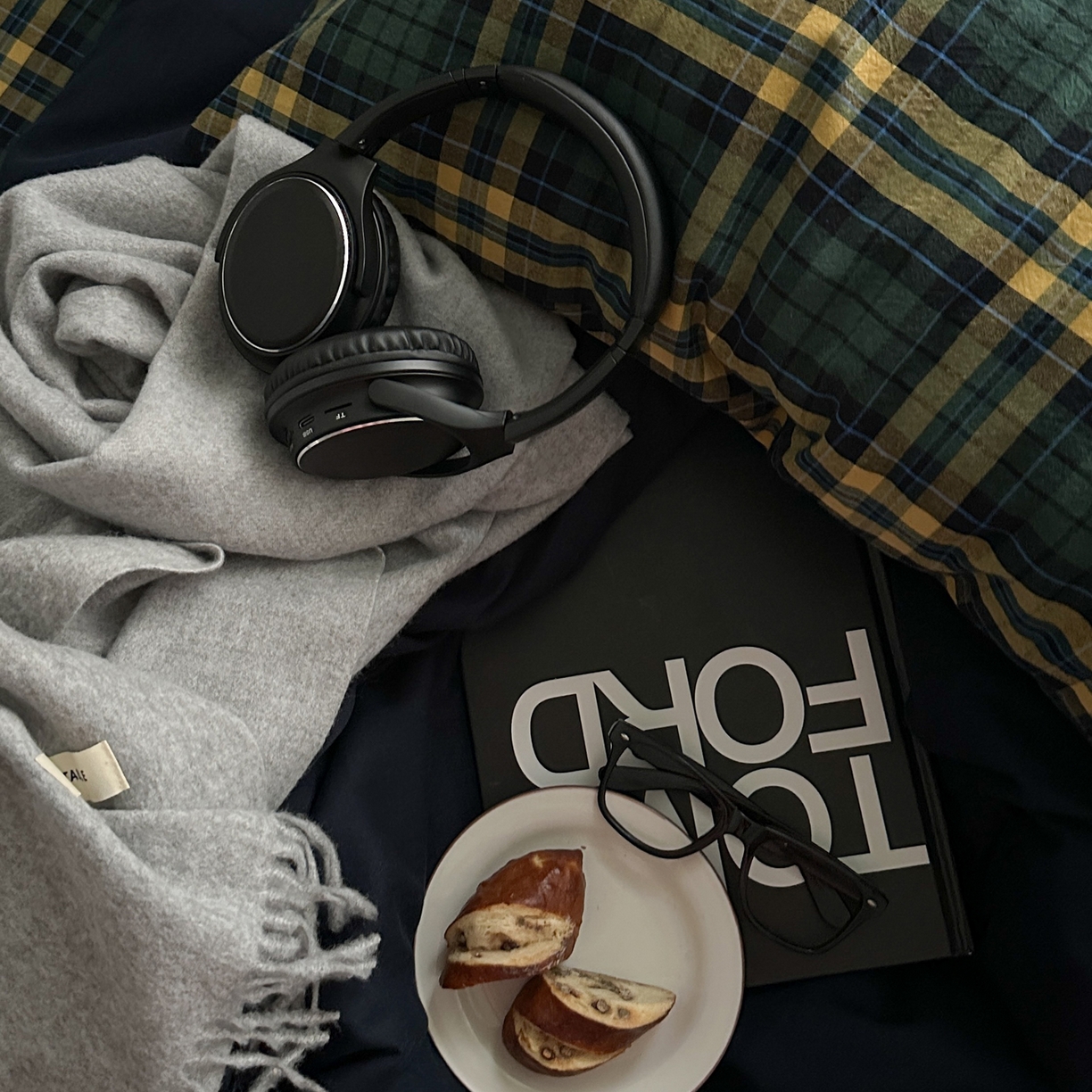 91家纺网 家纺一手货源 找家纺 柚可家居 2026新款色织水洗棉全棉四件套-又见深蓝 又见深蓝（格子）