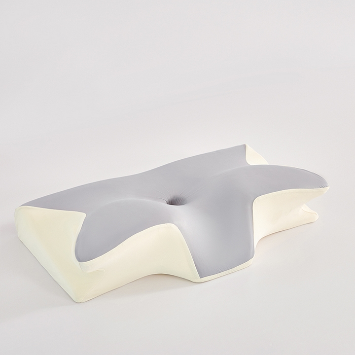 91家纺网 家纺一手货源 找家纺 纳斯顿家纺 2026新款夏季款小牛角枕头枕芯 浅灰