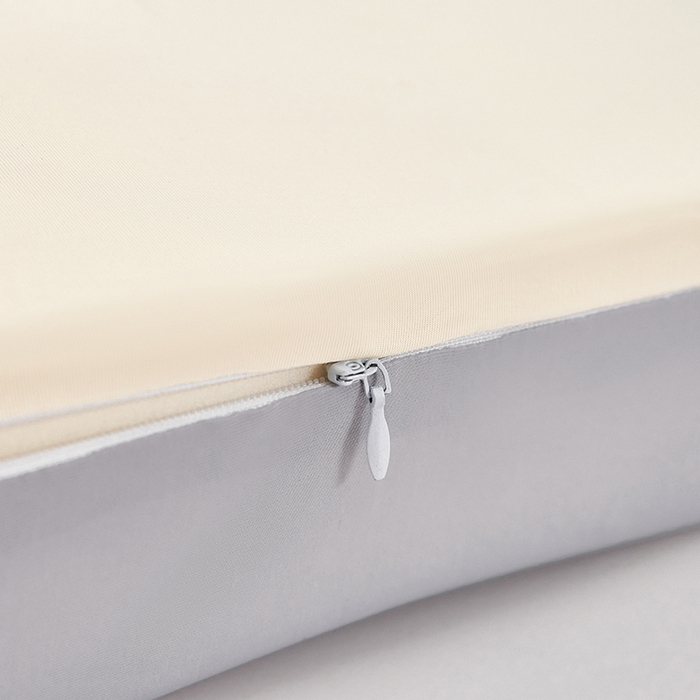 91家纺网 家纺一手货源 找家纺 纳斯顿家纺 2026新款夏季款小牛角枕头枕芯 浅灰