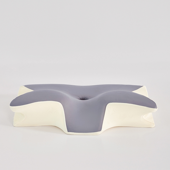 91家纺网 家纺一手货源 找家纺 纳斯顿家纺 2026新款夏季款小牛角枕头枕芯 深灰