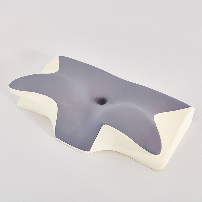 91家纺网 家纺一手货源 找家纺 纳斯顿家纺 2026新款夏季款小牛角枕头枕芯 深灰