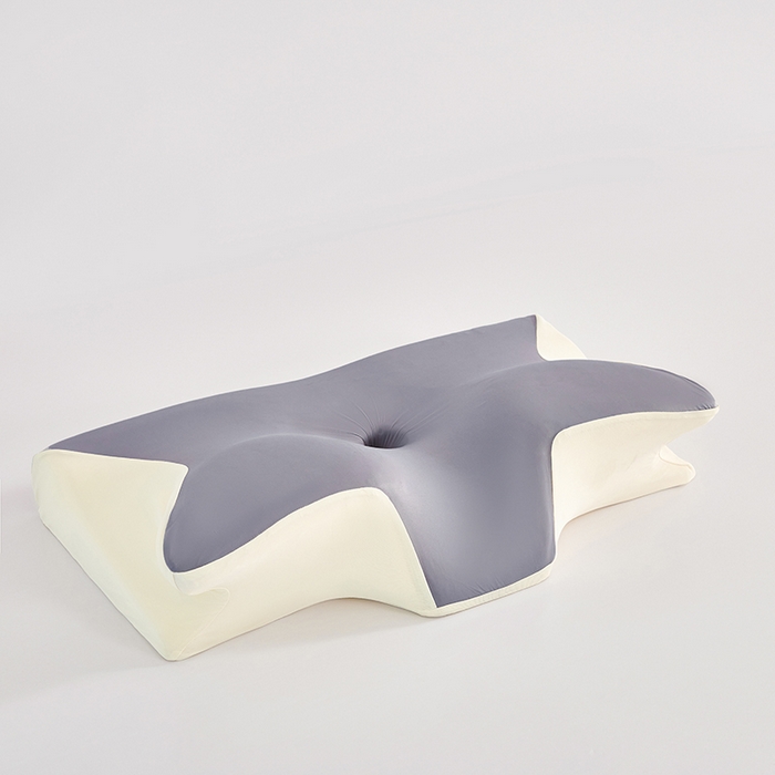 91家纺网 家纺一手货源 找家纺 纳斯顿家纺 2026新款夏季款小牛角枕头枕芯 深灰