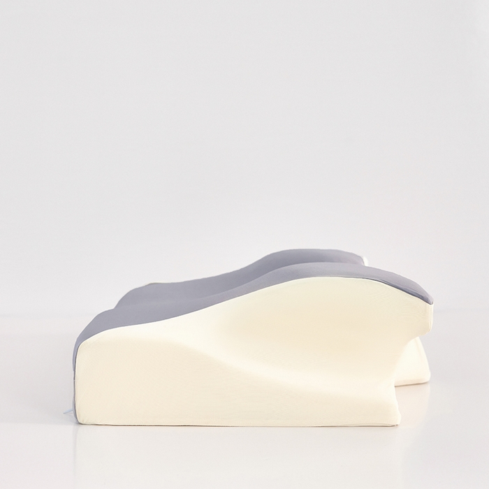 91家纺网 家纺一手货源 找家纺 纳斯顿家纺 2026新款夏季款小牛角枕头枕芯 深灰