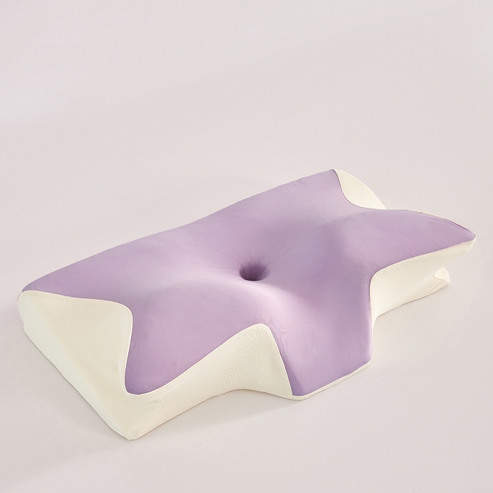 91家纺网 家纺一手货源 找家纺 纳斯顿家纺 2026新款夏季款小牛角枕头枕芯 紫色