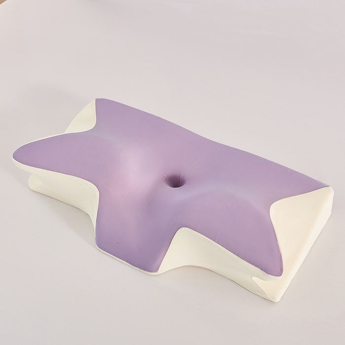 91家纺网 家纺一手货源 找家纺 纳斯顿家纺 2026新款夏季款小牛角枕头枕芯 紫色