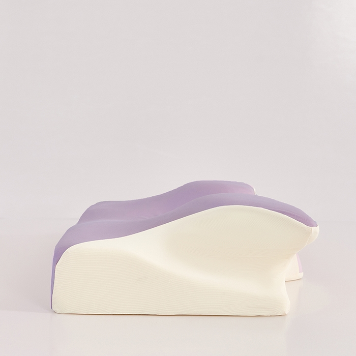 91家纺网 家纺一手货源 找家纺 纳斯顿家纺 2026新款夏季款小牛角枕头枕芯 紫色