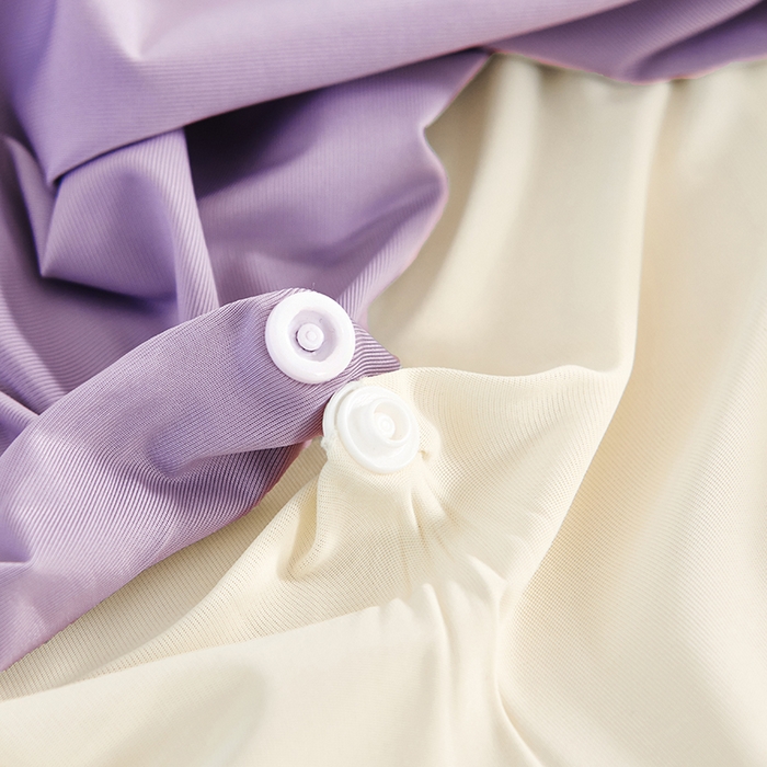 91家纺网 家纺一手货源 找家纺 纳斯顿家纺 2026新款夏季款小牛角枕头枕芯 紫色