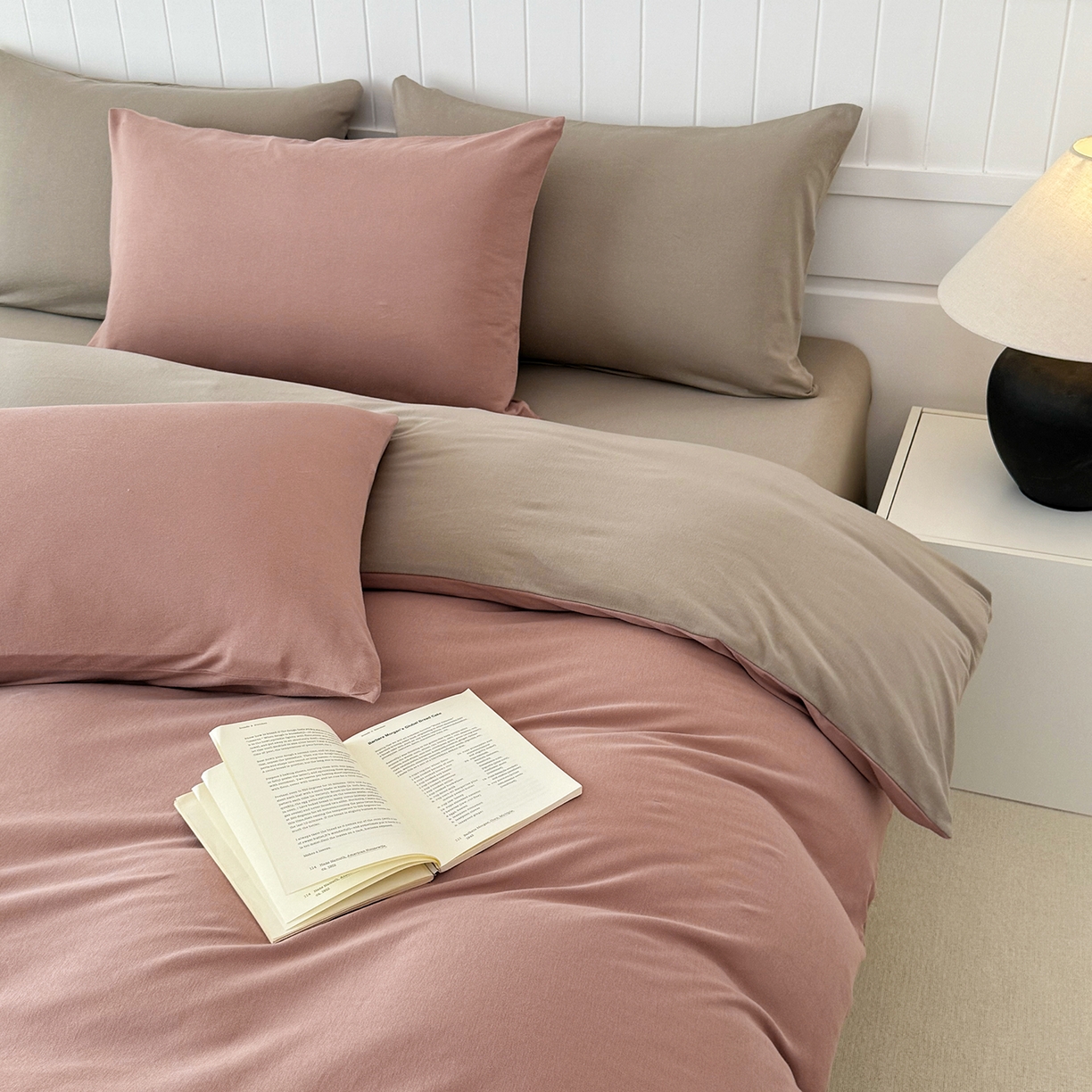 91家纺网 家纺一手货源 找家纺 （总）锦罗绣 2026年全棉纯棉针织棉螺旋纱四件套 单被套定制任意尺寸