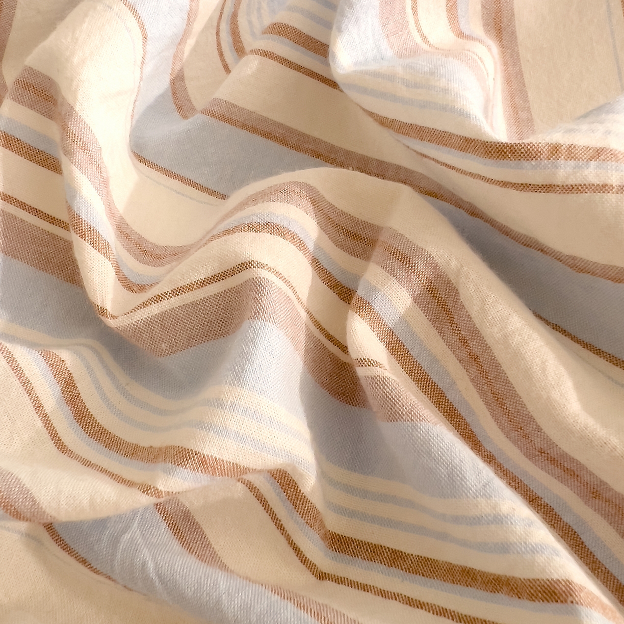 91家纺网 家纺一手货源 找家纺 DoDo 兜兜 2026新款全棉纯棉A类条格水洗棉单床单床单单件-可定做尺寸 左岸-蓝