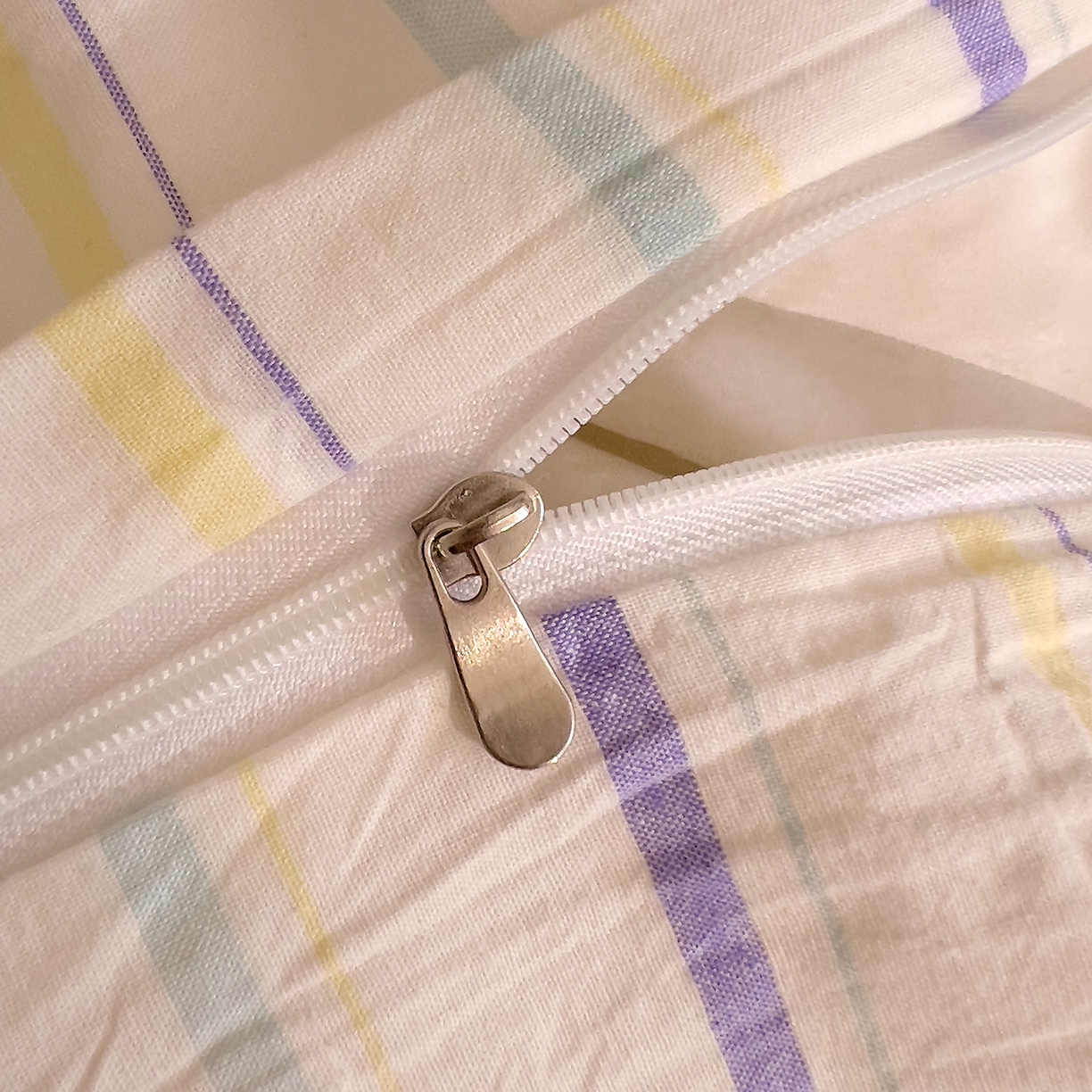 91家纺网 家纺一手货源 找家纺 DoDo 兜兜 2026新款全棉纯棉A类条格水洗棉单枕套枕套单件-可定做尺寸 且乐-紫