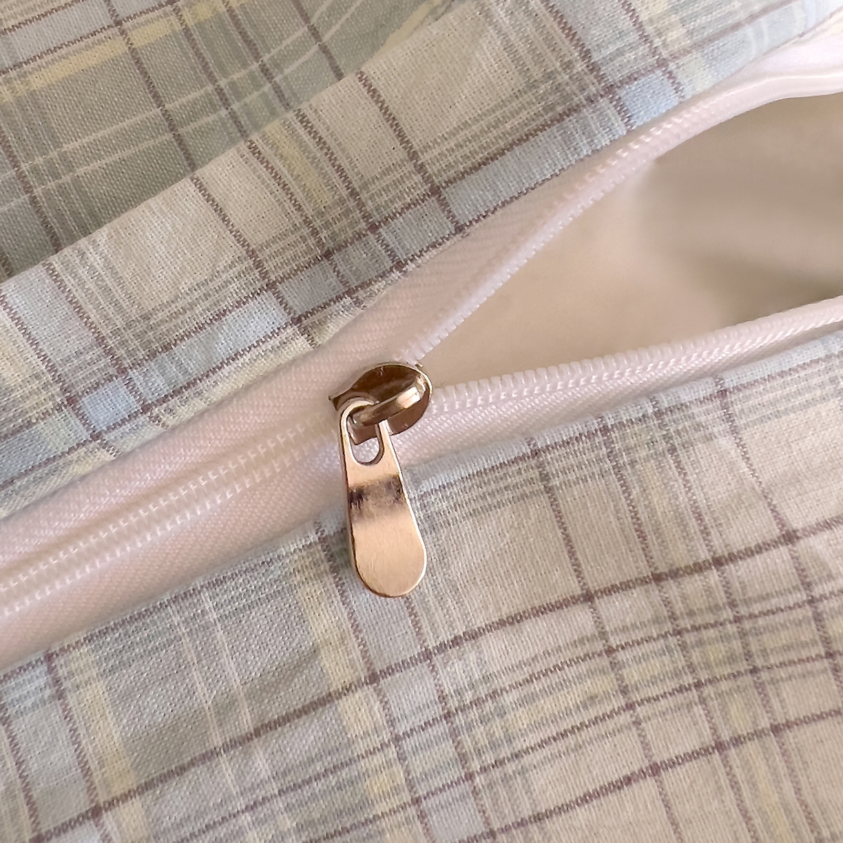 91家纺网 家纺一手货源 找家纺 DoDo 兜兜 2026新款全棉纯棉A类条格水洗棉单枕套枕套单件-可定做尺寸 可可奈-天青