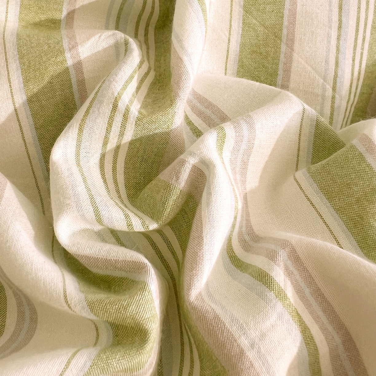 91家纺网 家纺一手货源 找家纺 DoDo 兜兜 2026新款全棉纯棉A类条格水洗棉单枕套枕套单件-可定做尺寸 左岸-绿