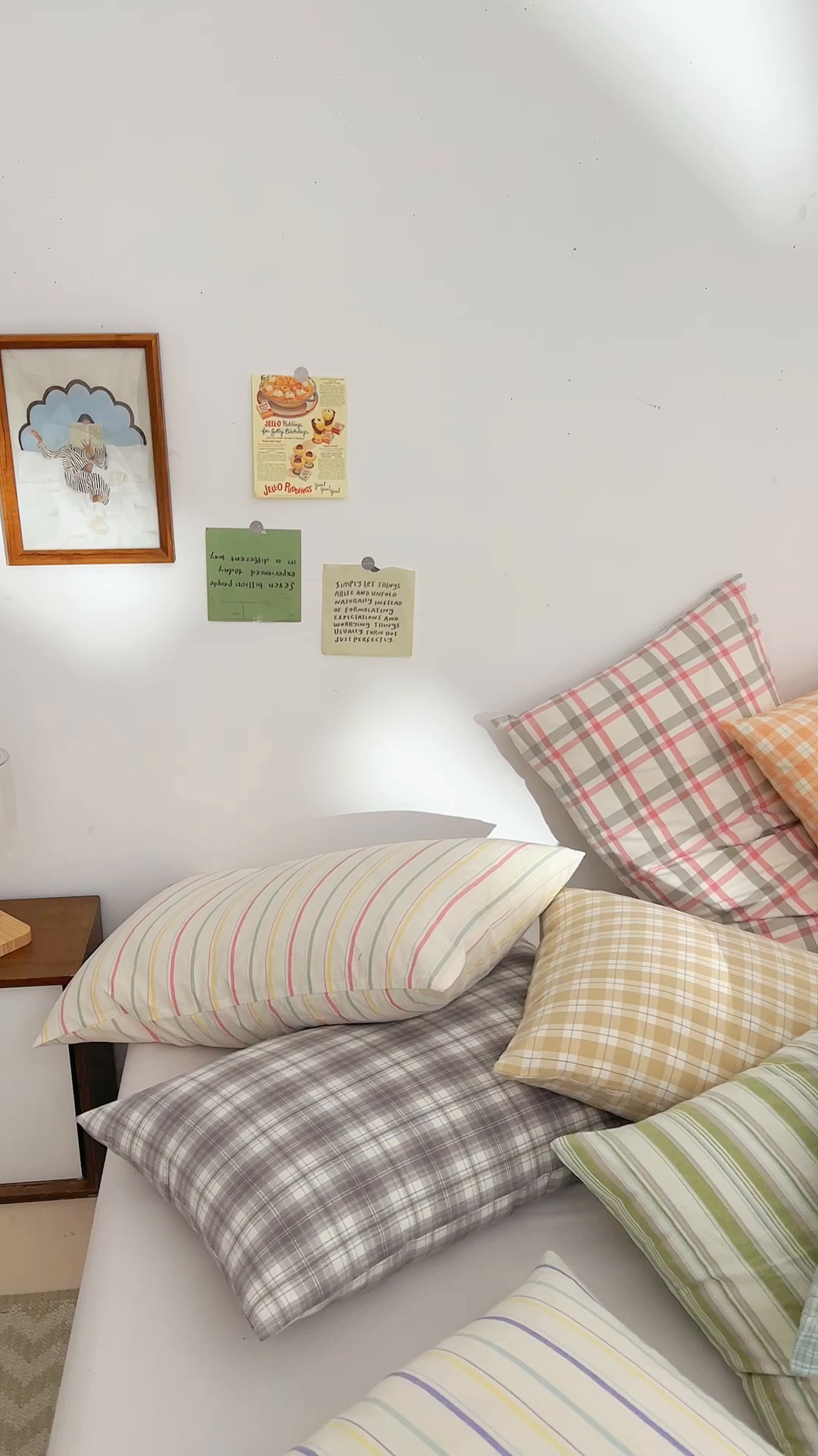 91家纺网 家纺一手货源 找家纺 DoDo 兜兜 2026新款全棉纯棉A类条格水洗棉单枕套枕套单件-可定做尺寸 且乐-紫