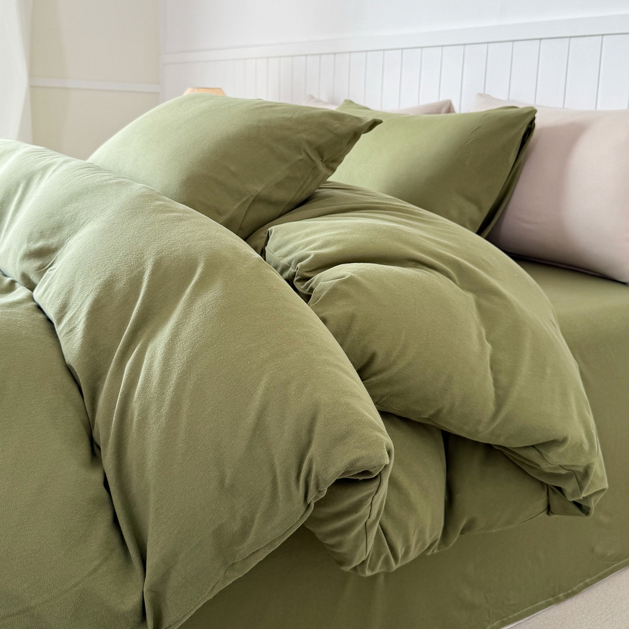 91家纺网 家纺一手货源 找家纺 （总）锦罗绣 2026年全棉纯棉针织棉螺旋纱四件套 单被套定制任意尺寸