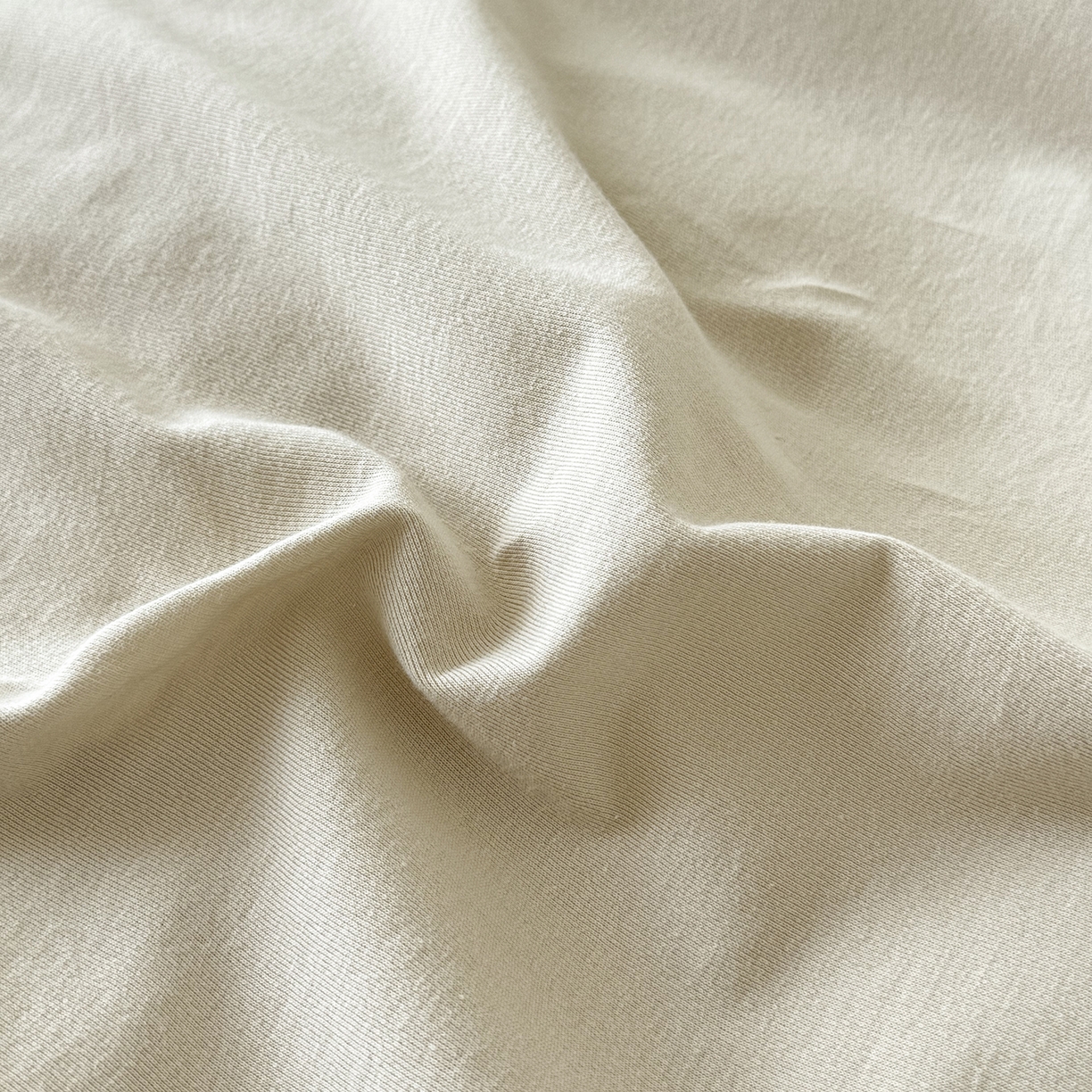 91家纺网 家纺一手货源 找家纺 锦罗绣 2026年全棉纯棉针织棉螺旋纱四件套 单被套定制任意尺寸 针织棉-米白