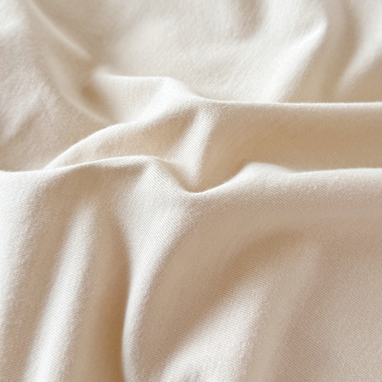 91家纺网 家纺一手货源 找家纺 锦罗绣 2026年全棉纯棉针织棉螺旋纱四件套 单被套定制任意尺寸 针织棉-米白灰