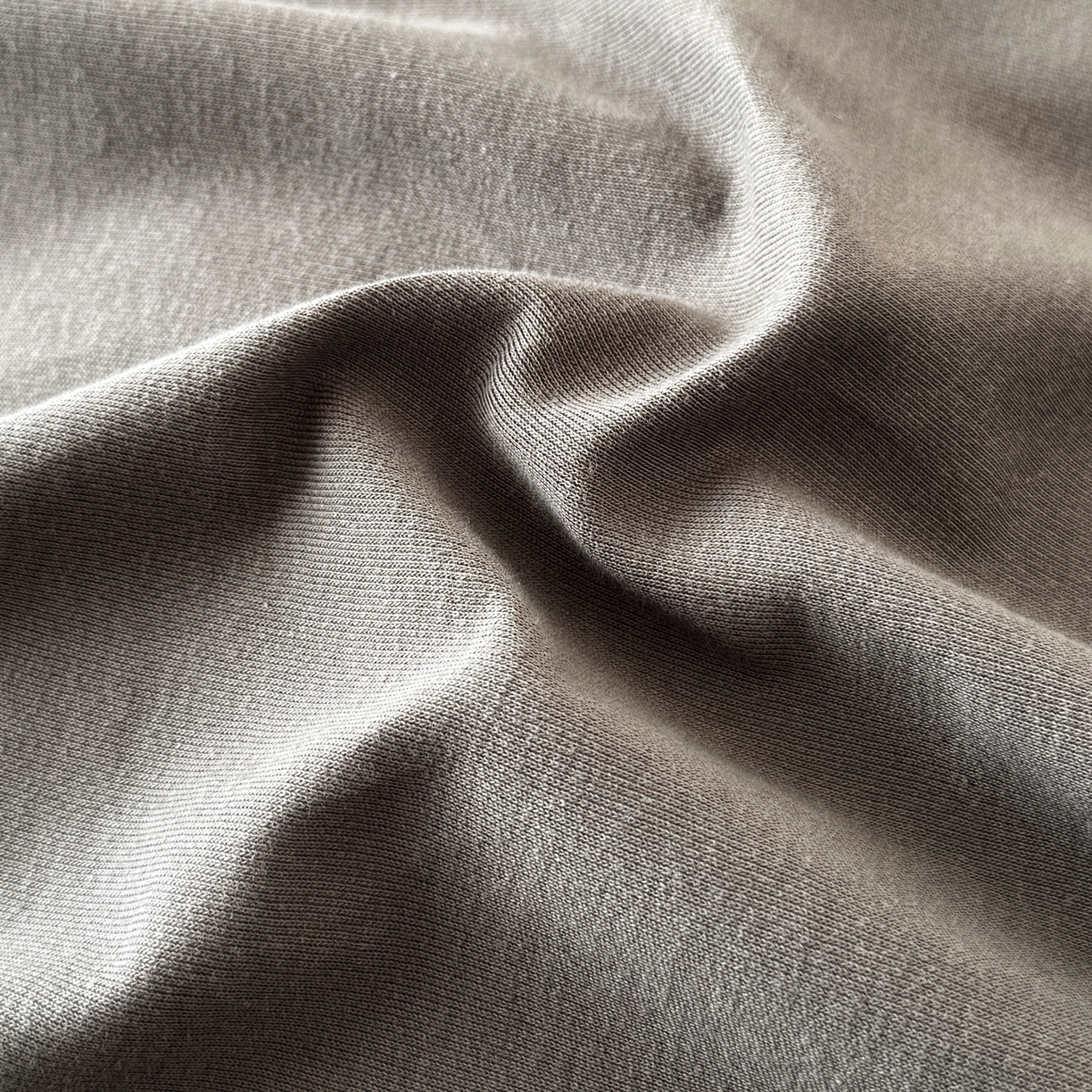 91家纺网 家纺一手货源 找家纺 锦罗绣 2026年全棉纯棉针织棉螺旋纱四件套 单被套定制任意尺寸 针织棉-绅士灰