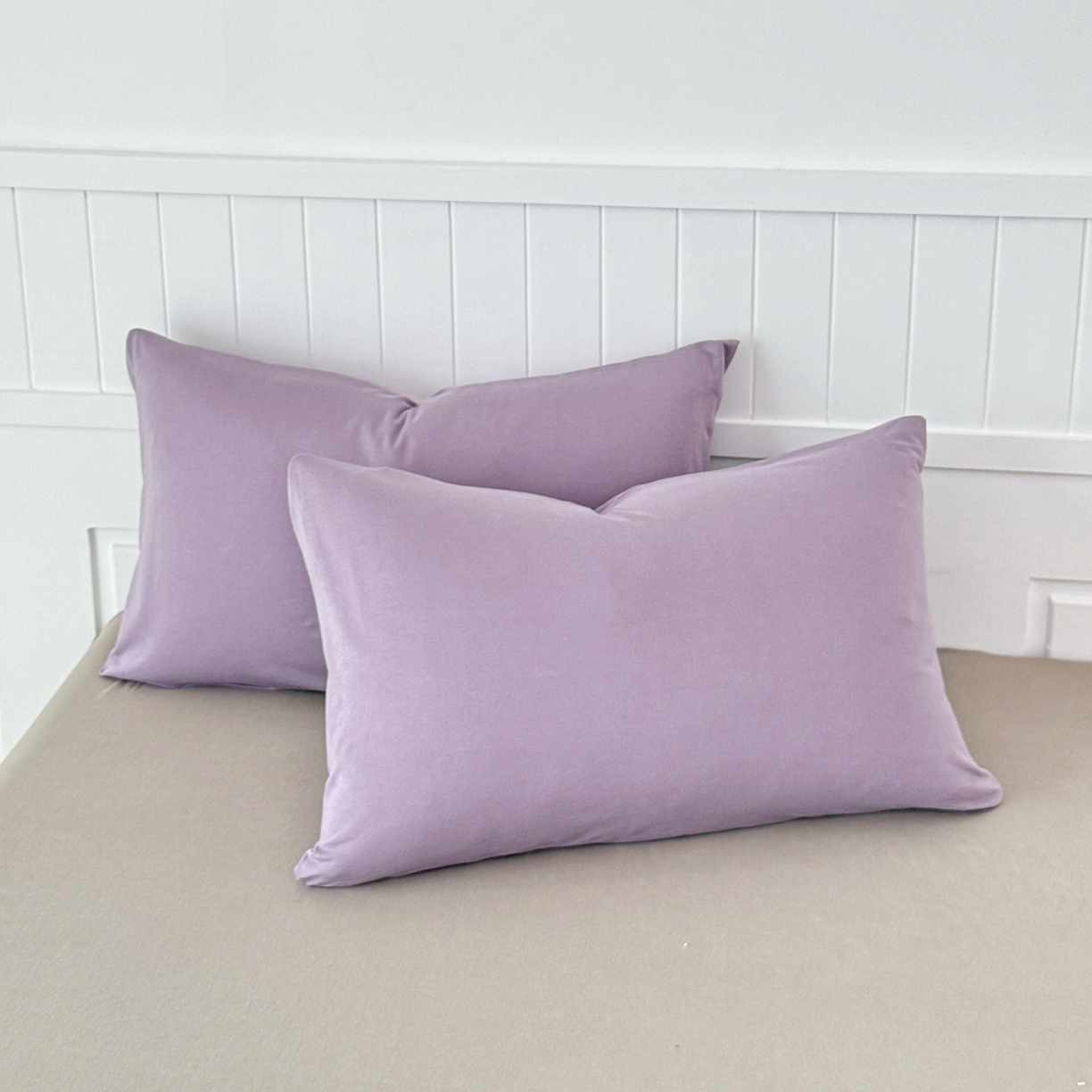 91家纺网 家纺一手货源 找家纺 锦罗绣 2026年全棉纯棉针织棉螺旋纱四件套 单被套定制任意尺寸 针织棉-紫灰色