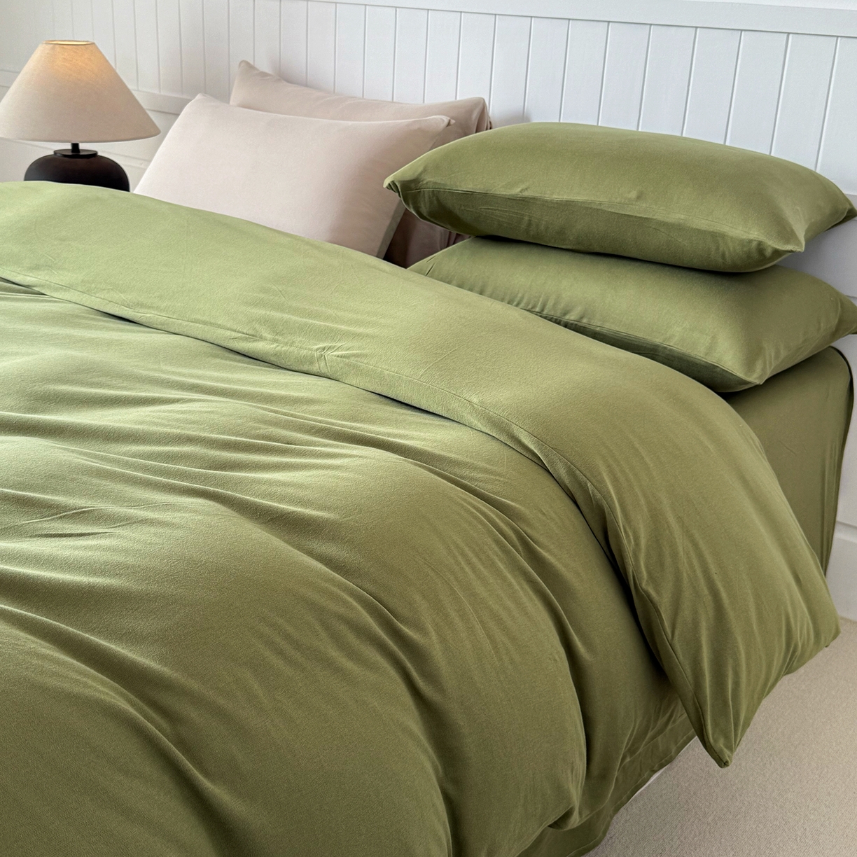 91家纺网 家纺一手货源 找家纺 锦罗绣 2026年全棉纯棉针织棉螺旋纱单被套定制任意尺寸 针织棉-薄荷绿