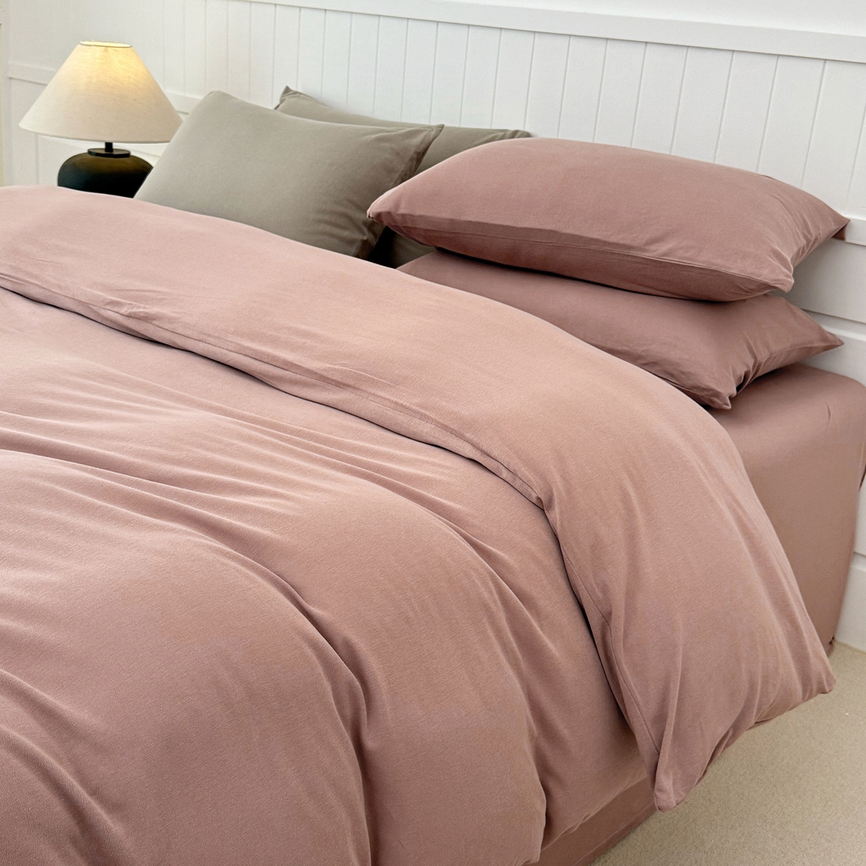 91家纺网 家纺一手货源 找家纺 锦罗绣 2026年全棉纯棉针织棉螺旋纱单被套定制任意尺寸 针织棉-豆沙